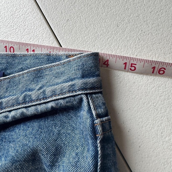 Vintage Gap Jeans Womens 10 Long Blue Medium Wash High Rise Tapered USA 90s - Picture 3 of 8
